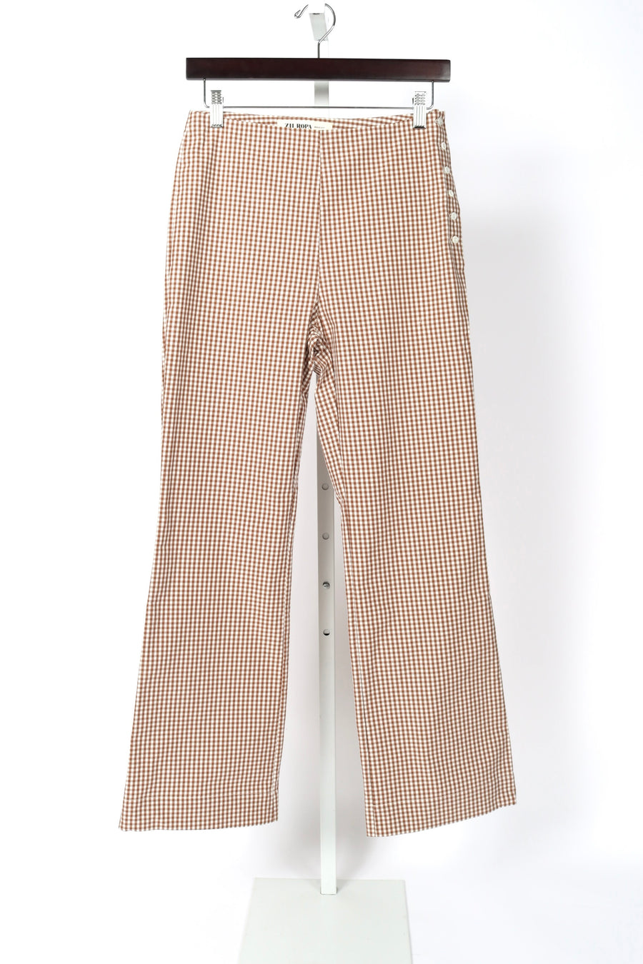 Mari Pant - Brown Gingham