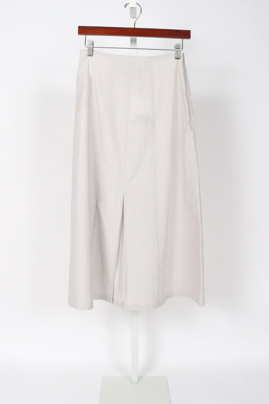 Claude Skirt - Brown Pinstripe