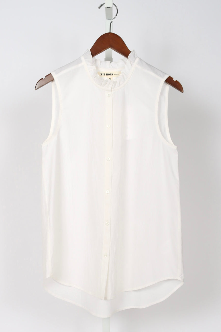 Lia Top - White Pinstripe