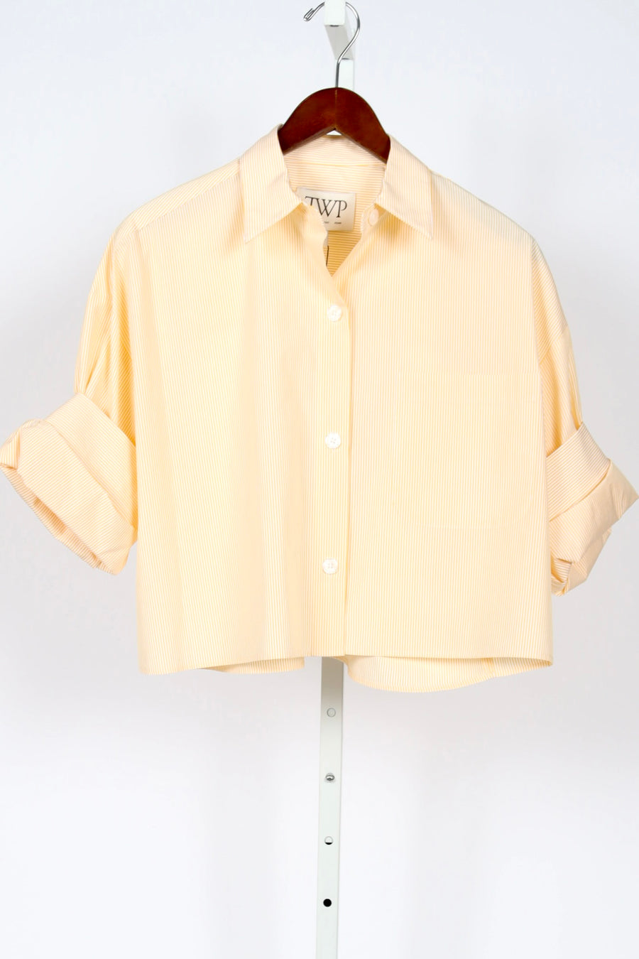 Next Ex Shirt - Ivory/Yellow Stripe