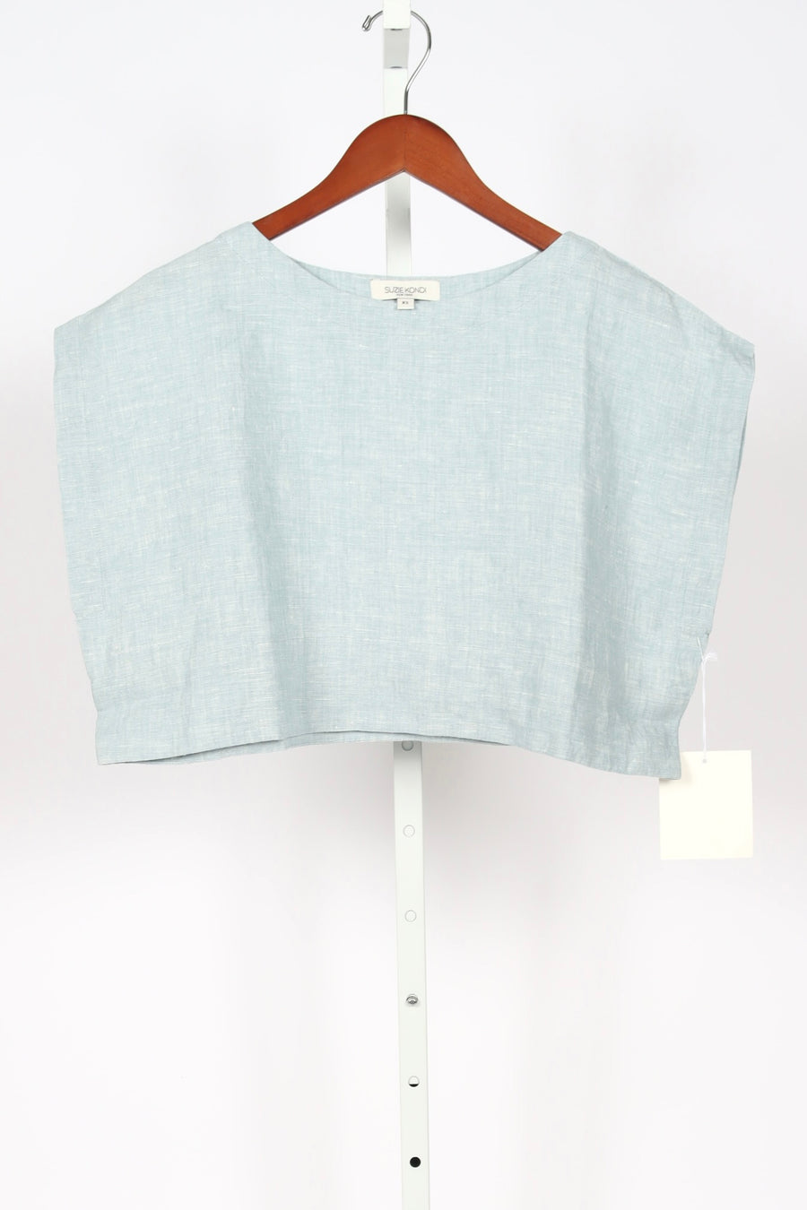 The Kori Crop Top in Linen - Chambray