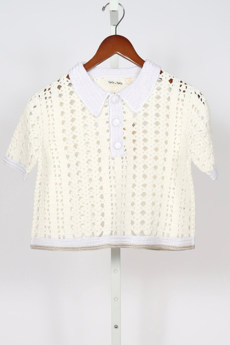 13937_My Knit - Cablé Lux Handmade Polo - Giglio