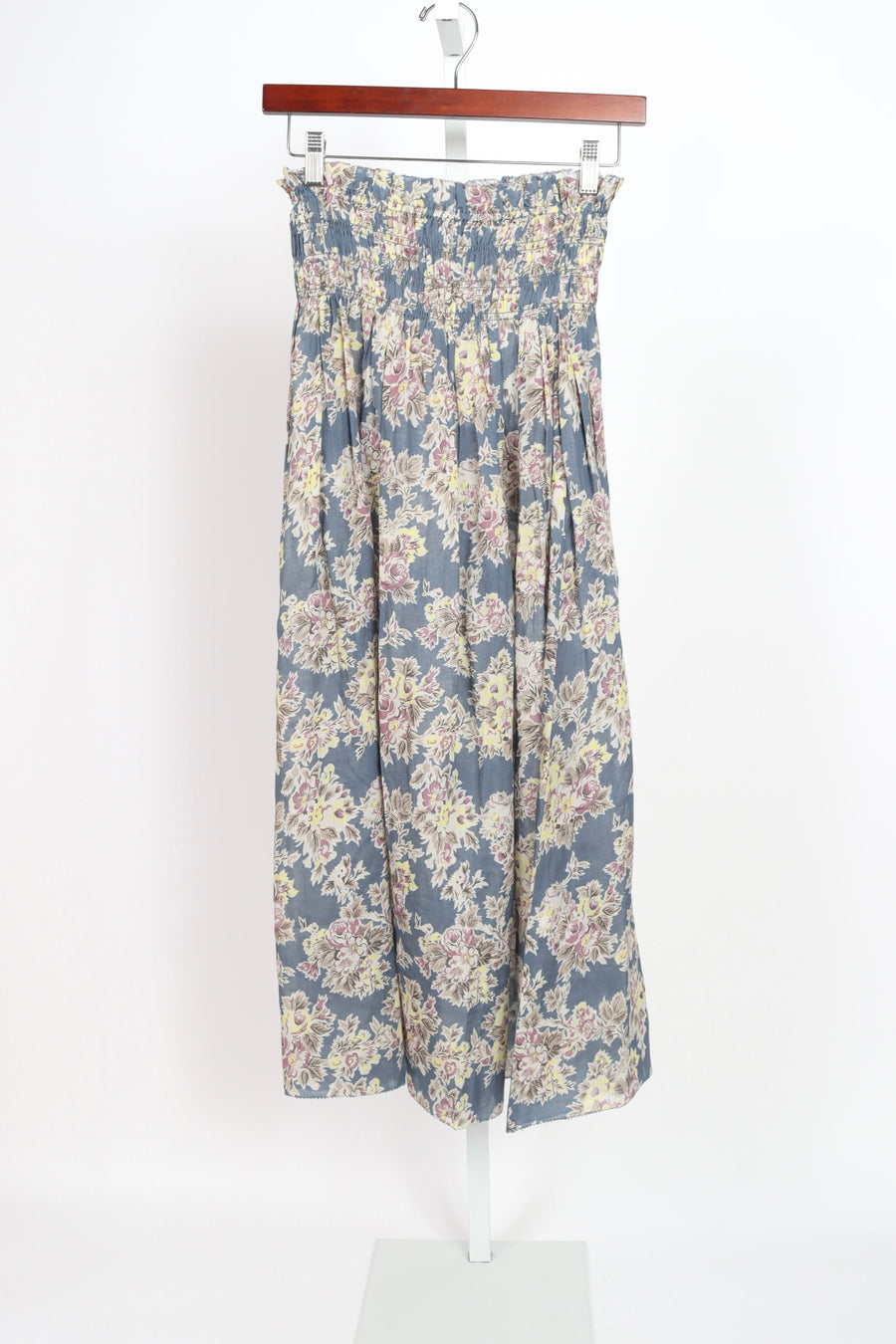 The Canary Skirt - Indigo Floral