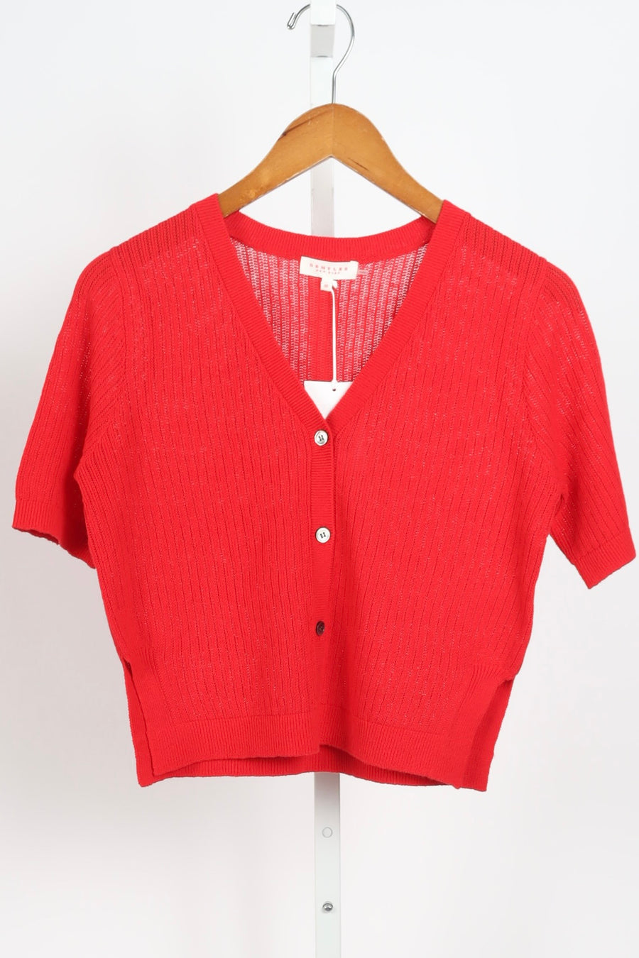 Cadence Cotton Silk Cardigan - Scarlett