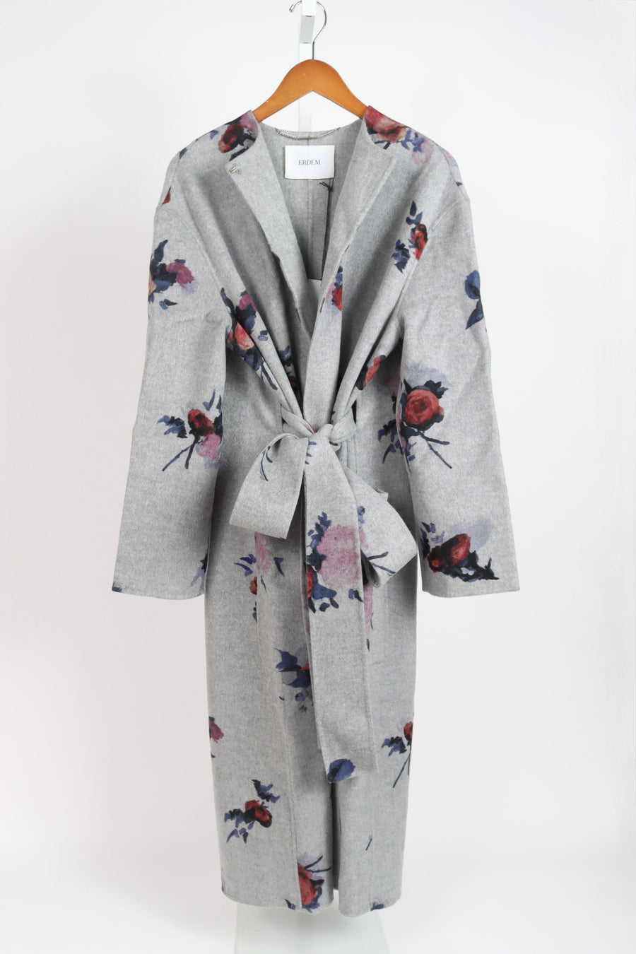 Oversize Belted Coat - Painted Rose Grey Melange