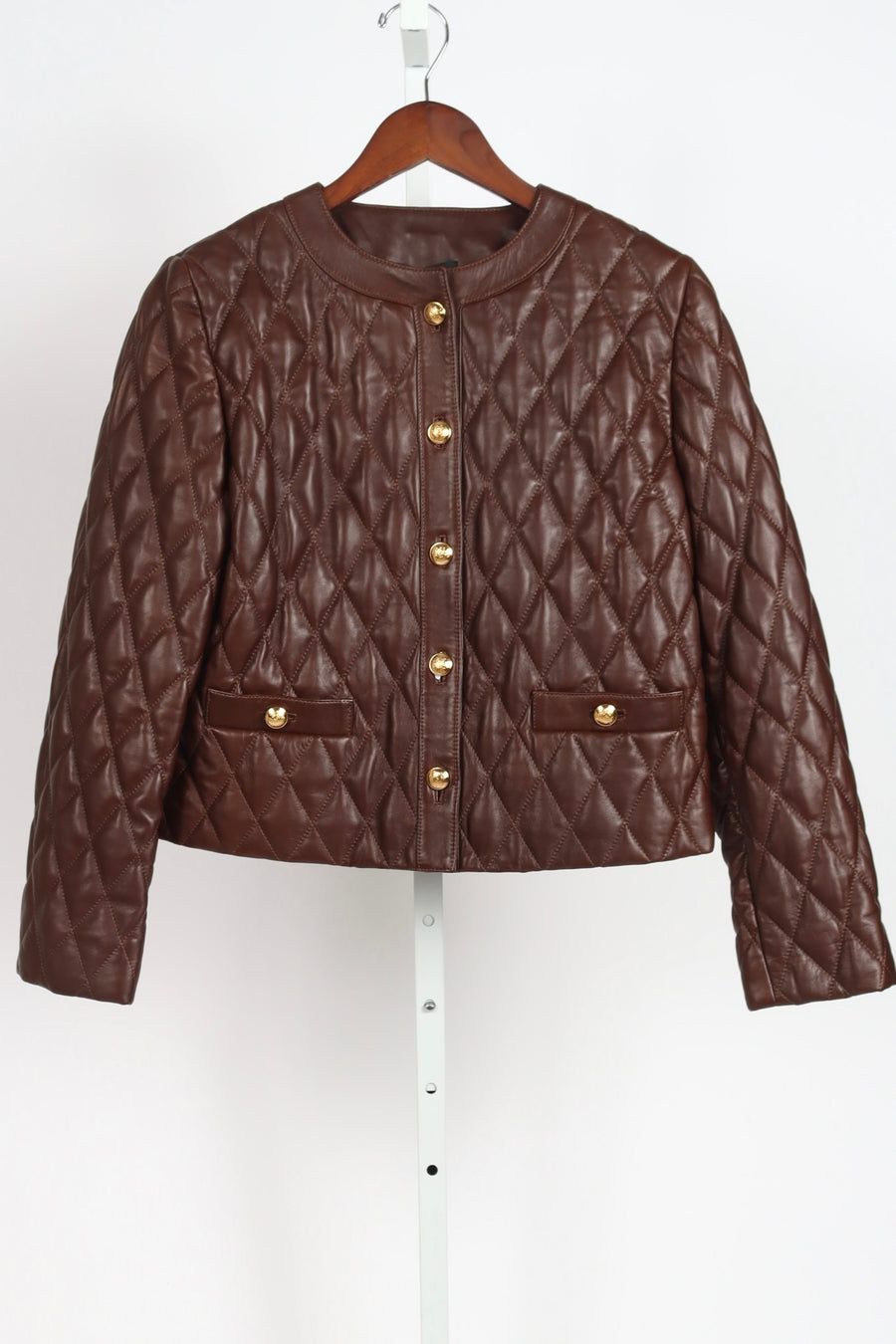 Amy Leather Jacket - Bordeaux