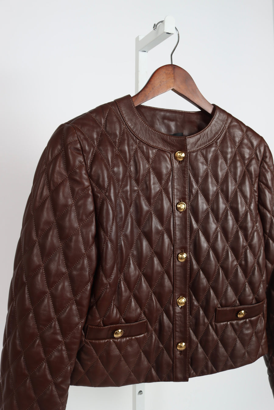 Amy Leather Jacket - Bordeaux