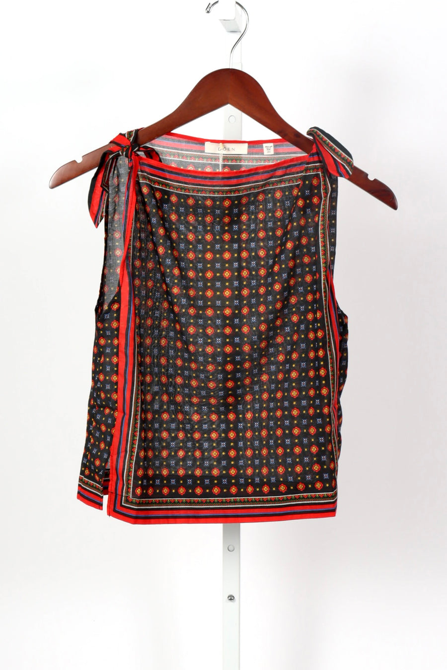 Amalia Top - Noir Montmartre Foulard (By Phone Order Only)