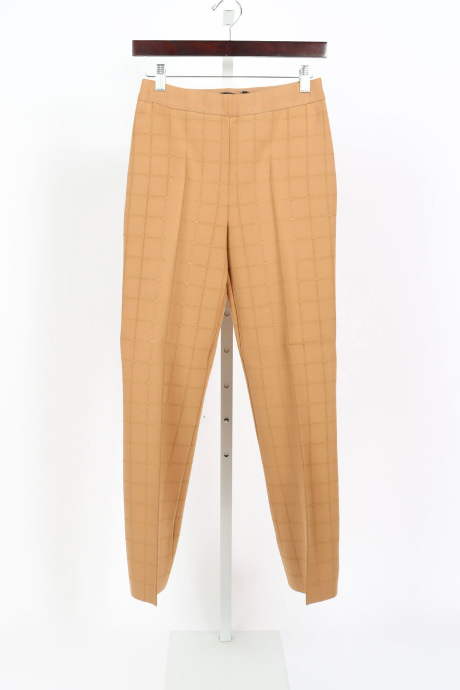 Matte Shine Windowpane Kick Pant - Butterscotch Combo (By Phone Order Only)
