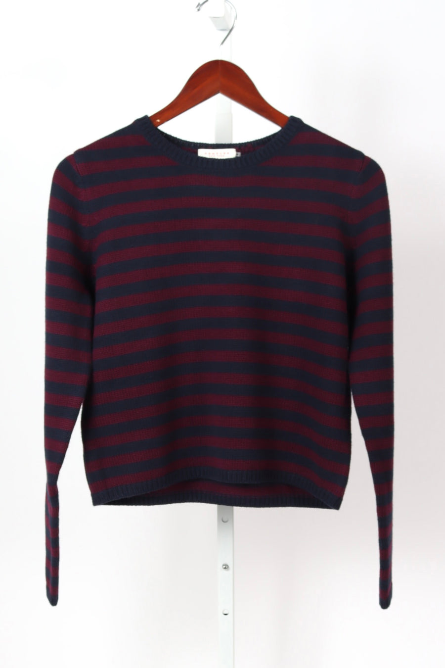 Melina Stripe Sweater - Navy / Aubergine