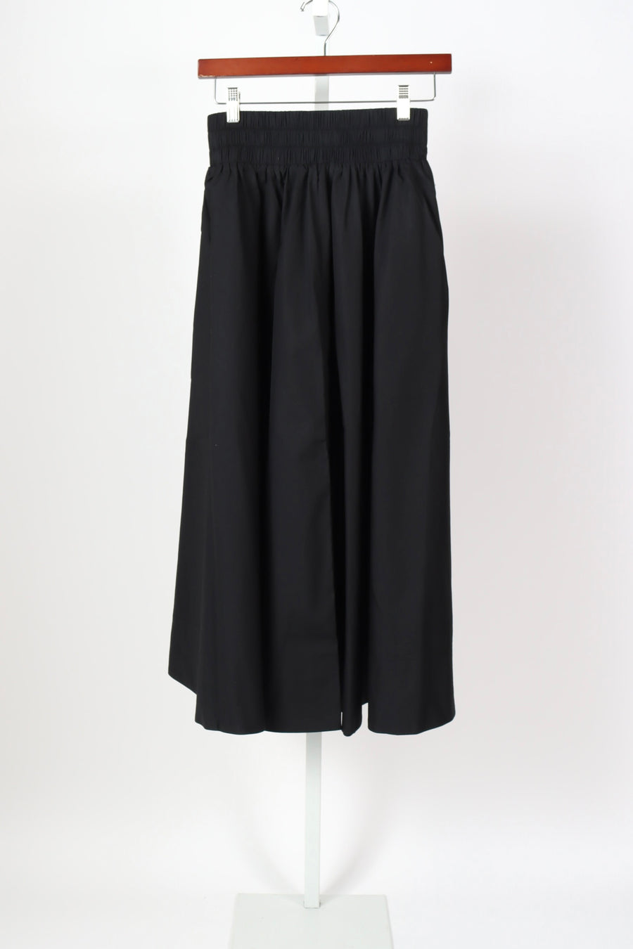The Kyria Circle Skirt in Cotton Poplin - Black