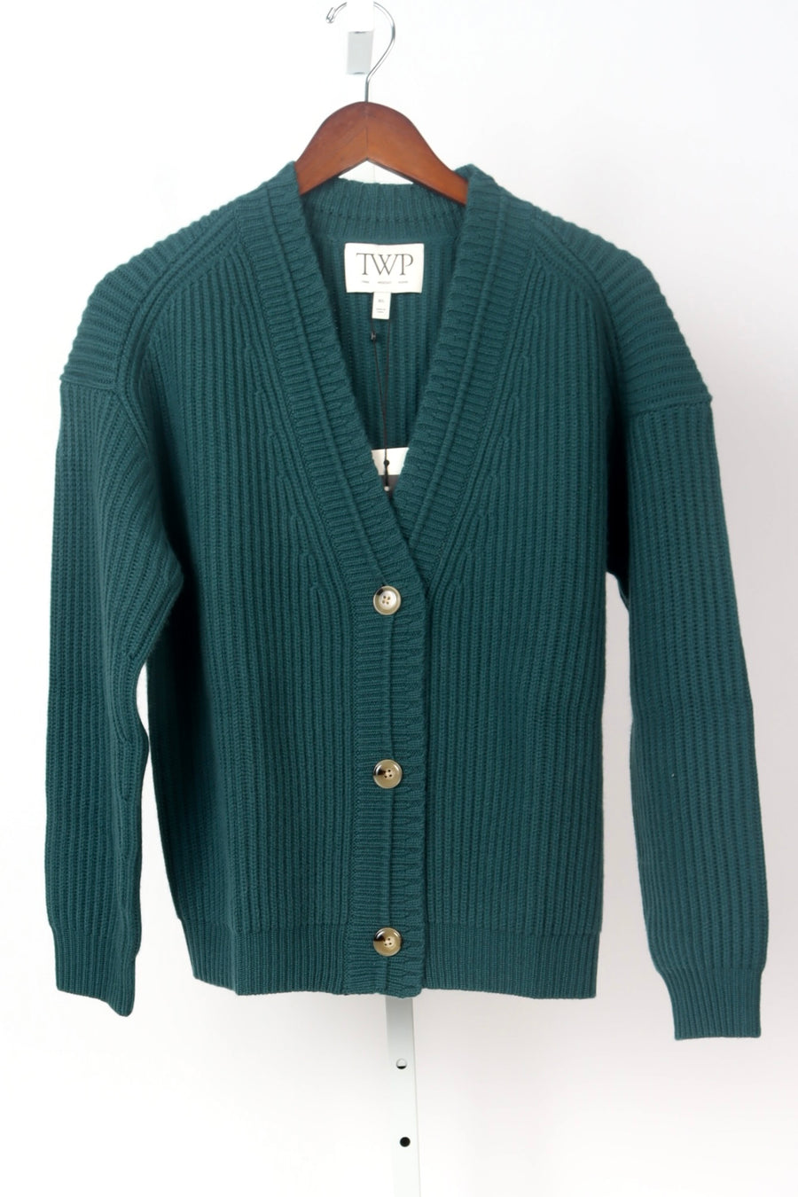 Cardi in Italian Cashmere - Pine Grove