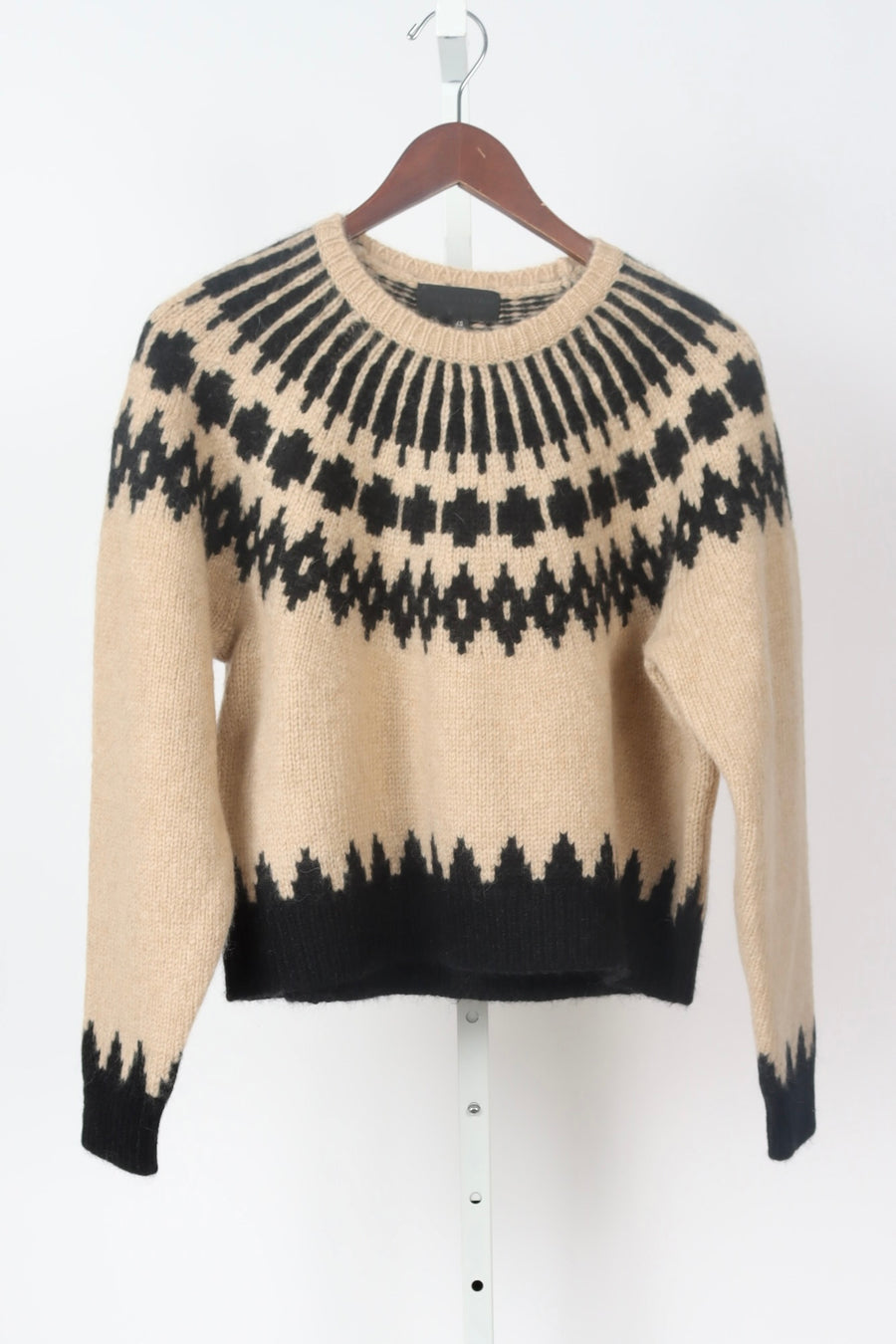 Alena Sweater - Light Camel Fair Isle