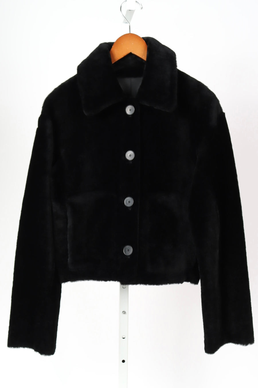 Alloway Reversible Soft Shearling Jacket - Black