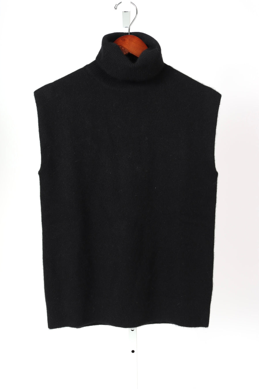 Brushed Cashmere Vest - Black