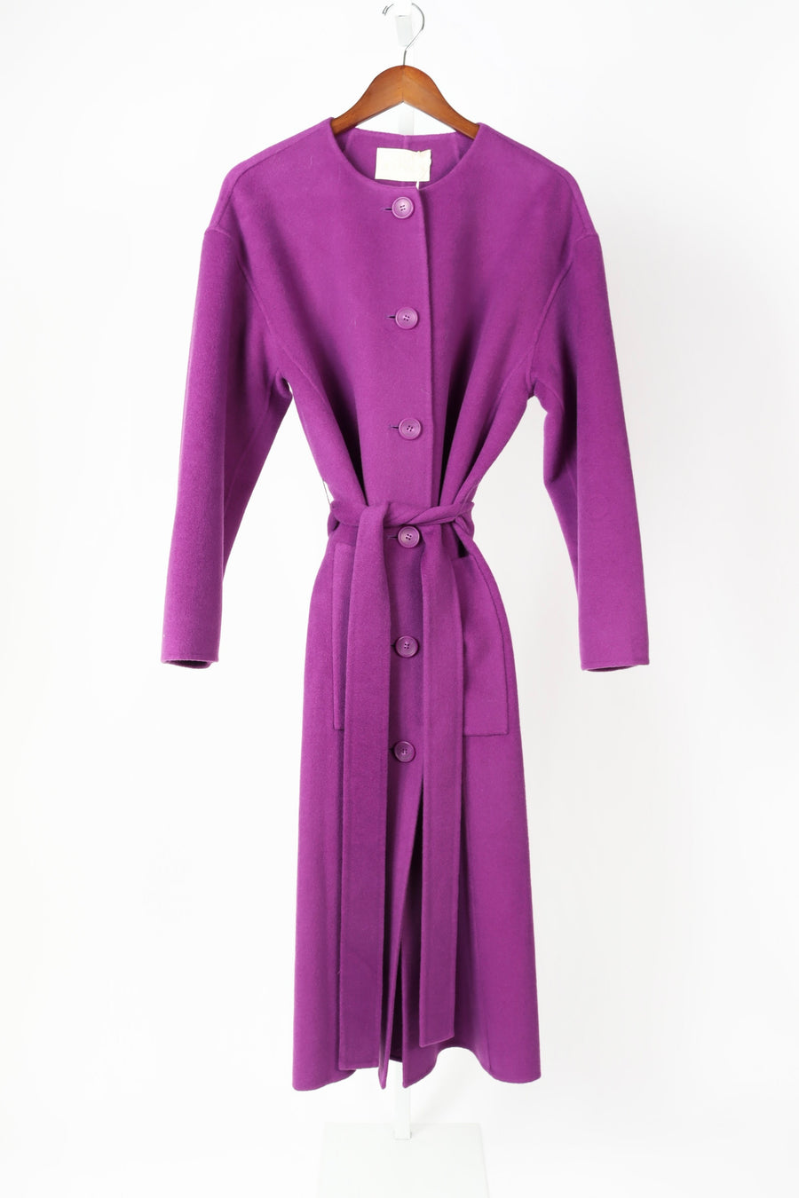 Fernanda Double Faced Wool Coat - Thistle
