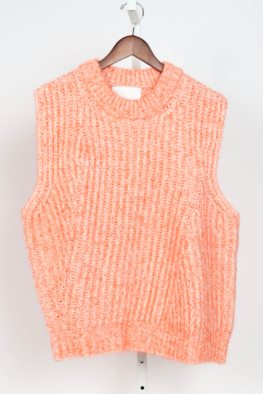 Er Bi-Color Sleeveless Top - Orange