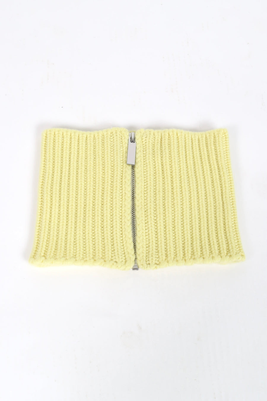Knit Cashmere Collar - Strong Yellow