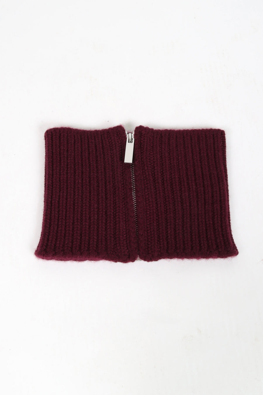 Knit Cashmere Collar - Bordeaux