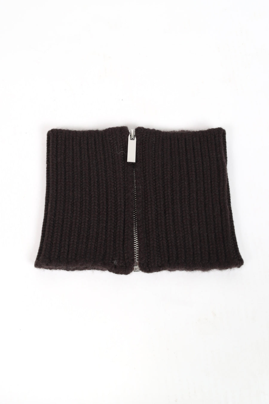Knit Cashmere Collar - Brown