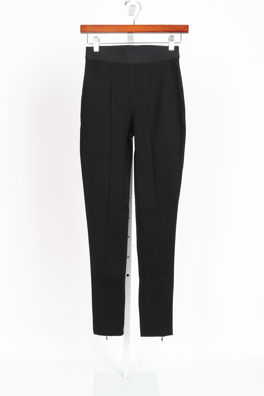 Zip Layering Pant - Black Ponte