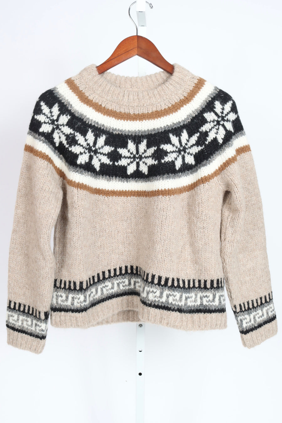 The Snowflake Fair Isle Pullover - Oat