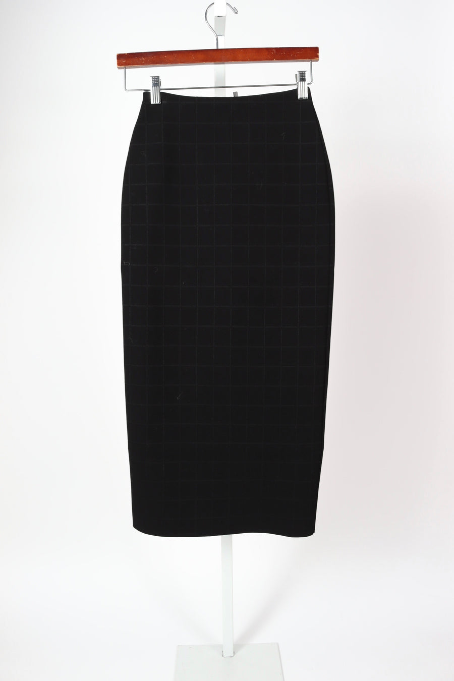 Petra Skirt - Windowpane Black (By Phone Order Only)