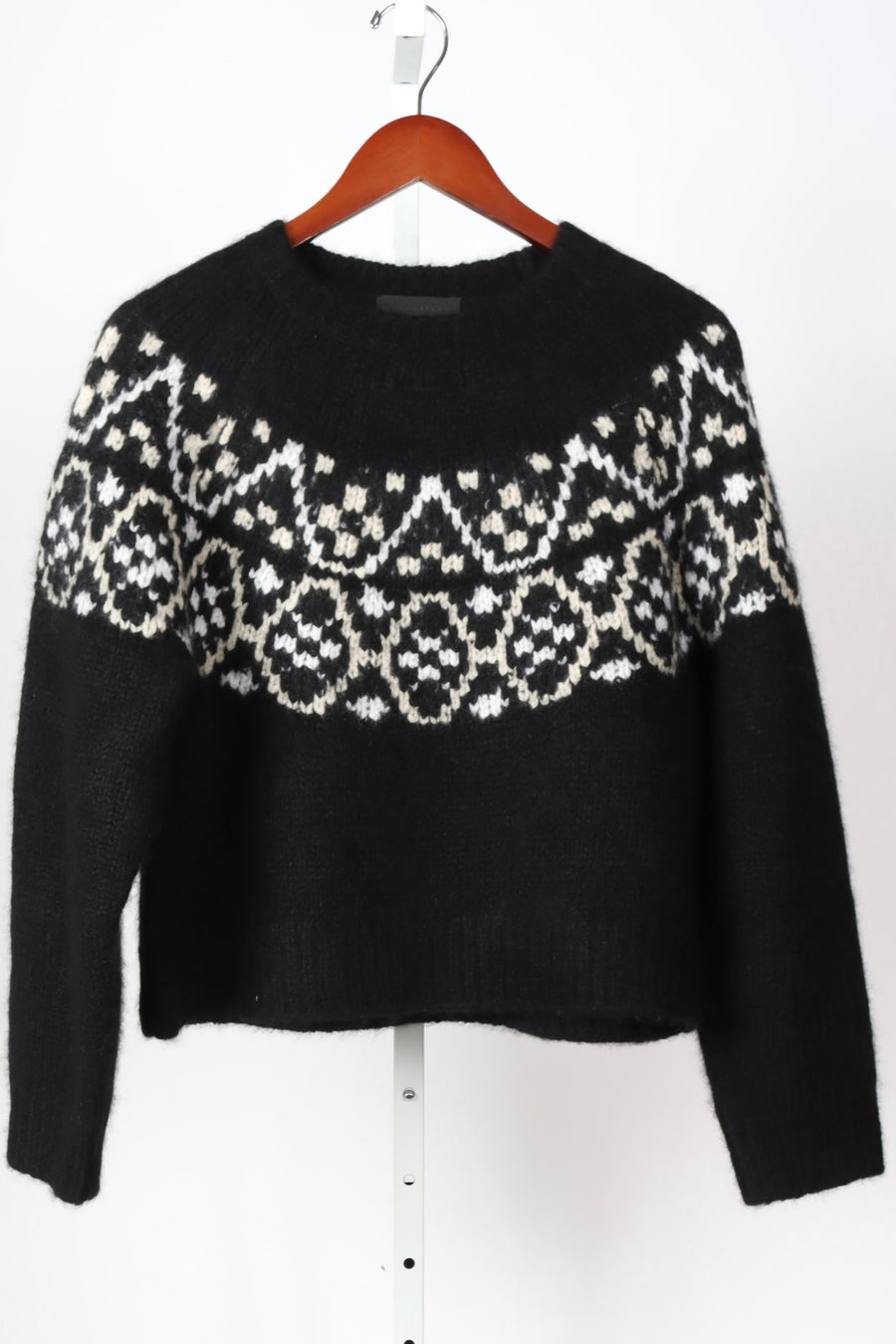 Chrissy Sweater - Black Fairisle