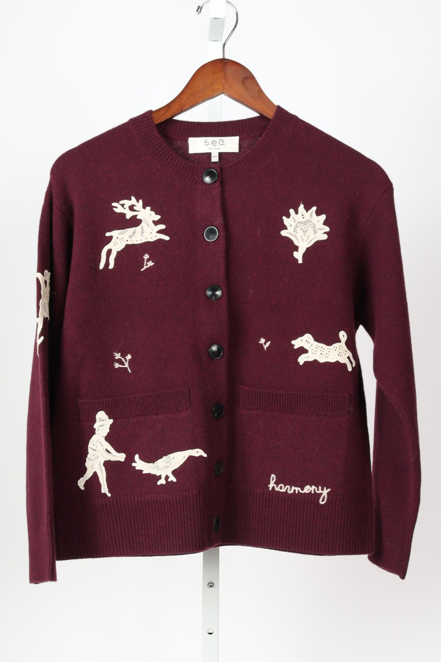 Mika Cardigan - Burgundy