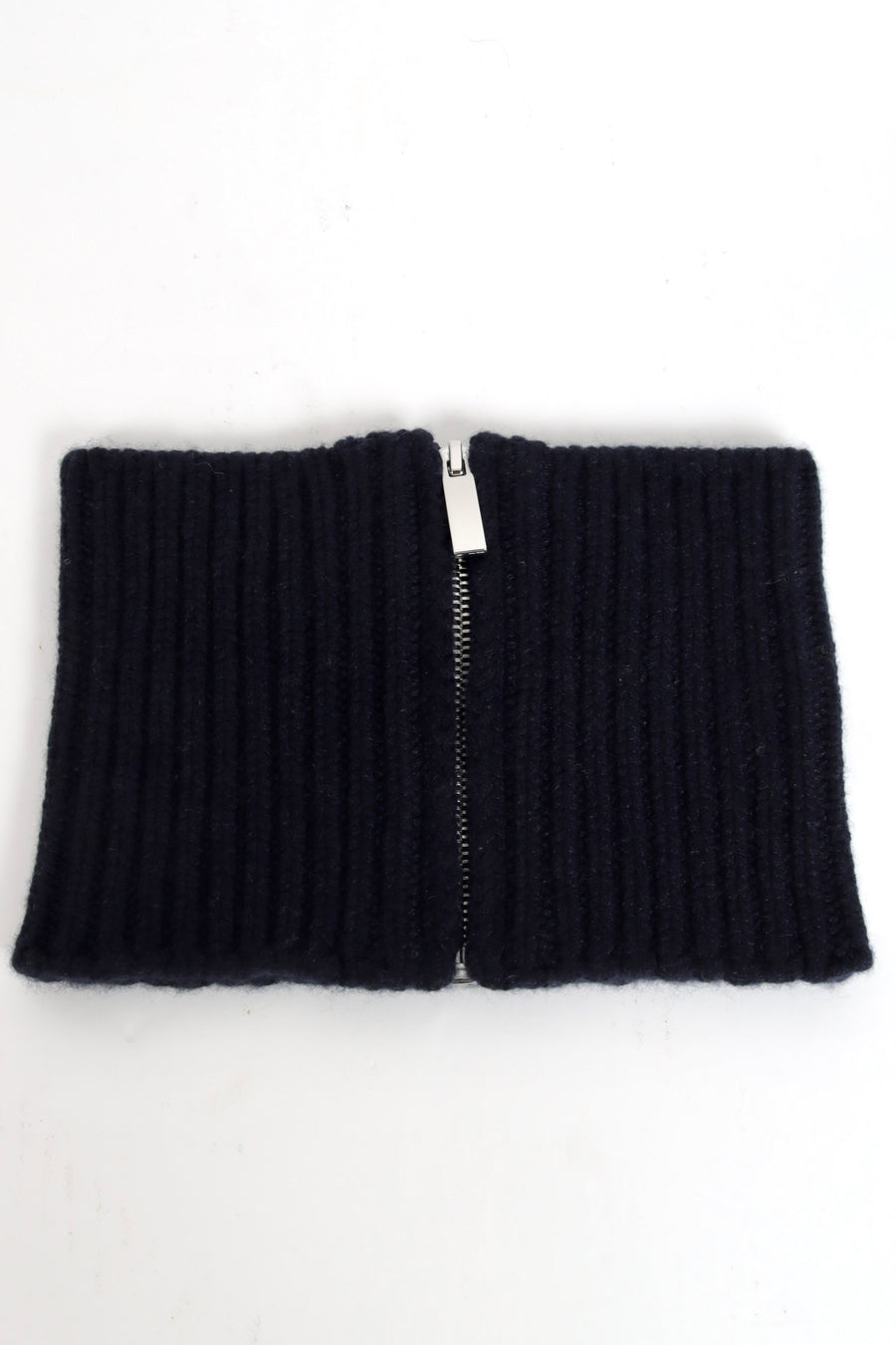 Knit Cashmere Collar - Navy