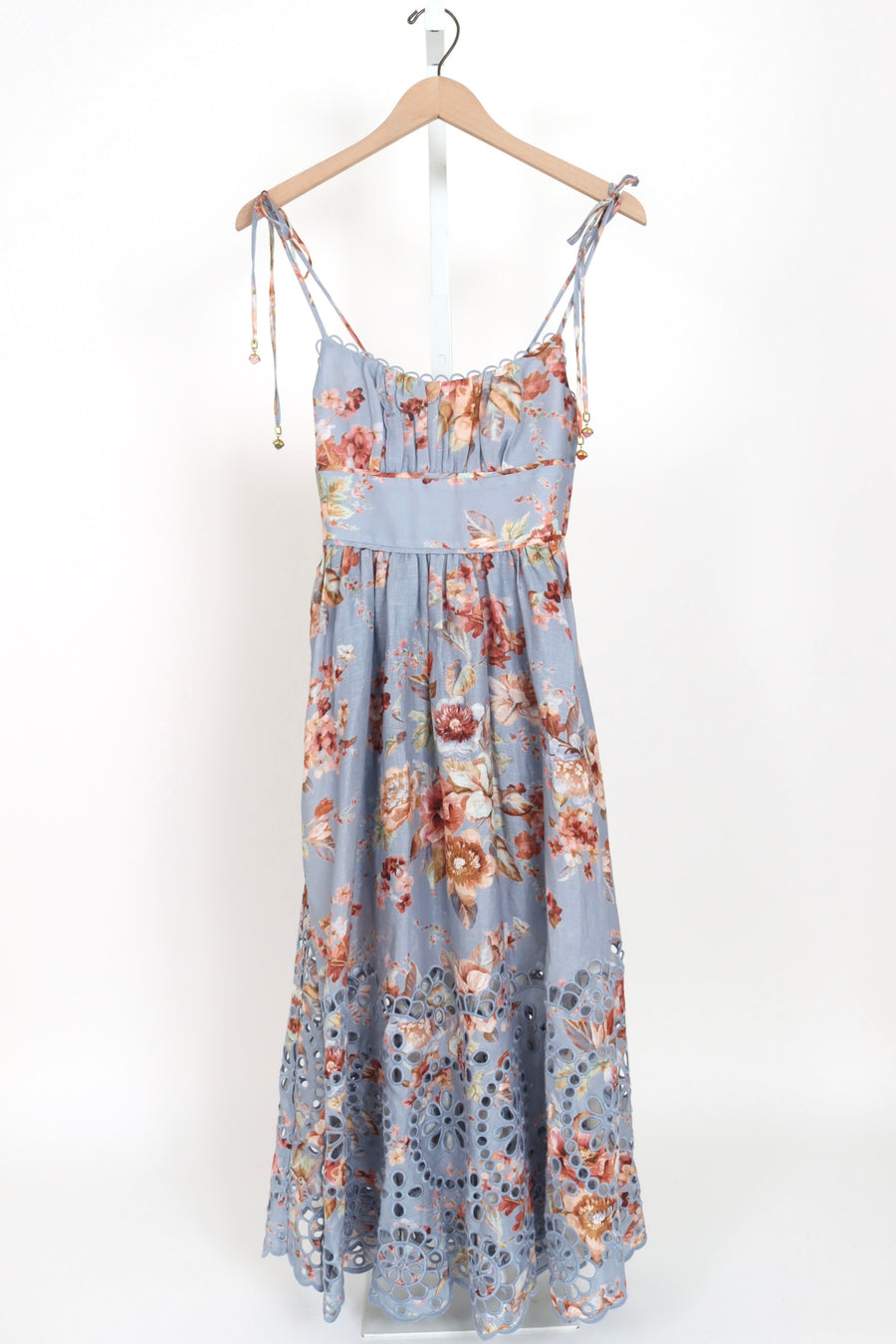 Awaken Picnic Dress - Chambray Floral