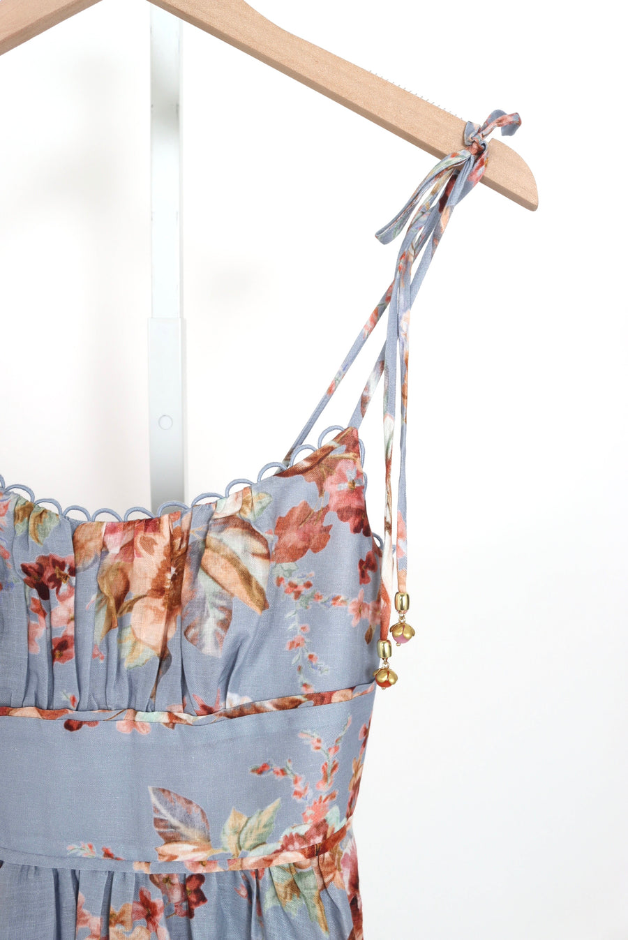 Awaken Picnic Dress - Chambray Floral