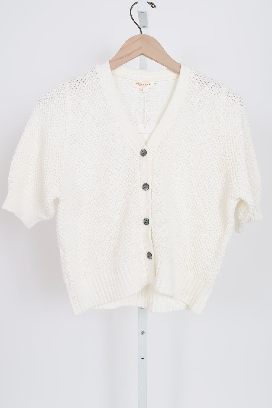 Tracy Cotton Cardigan - White