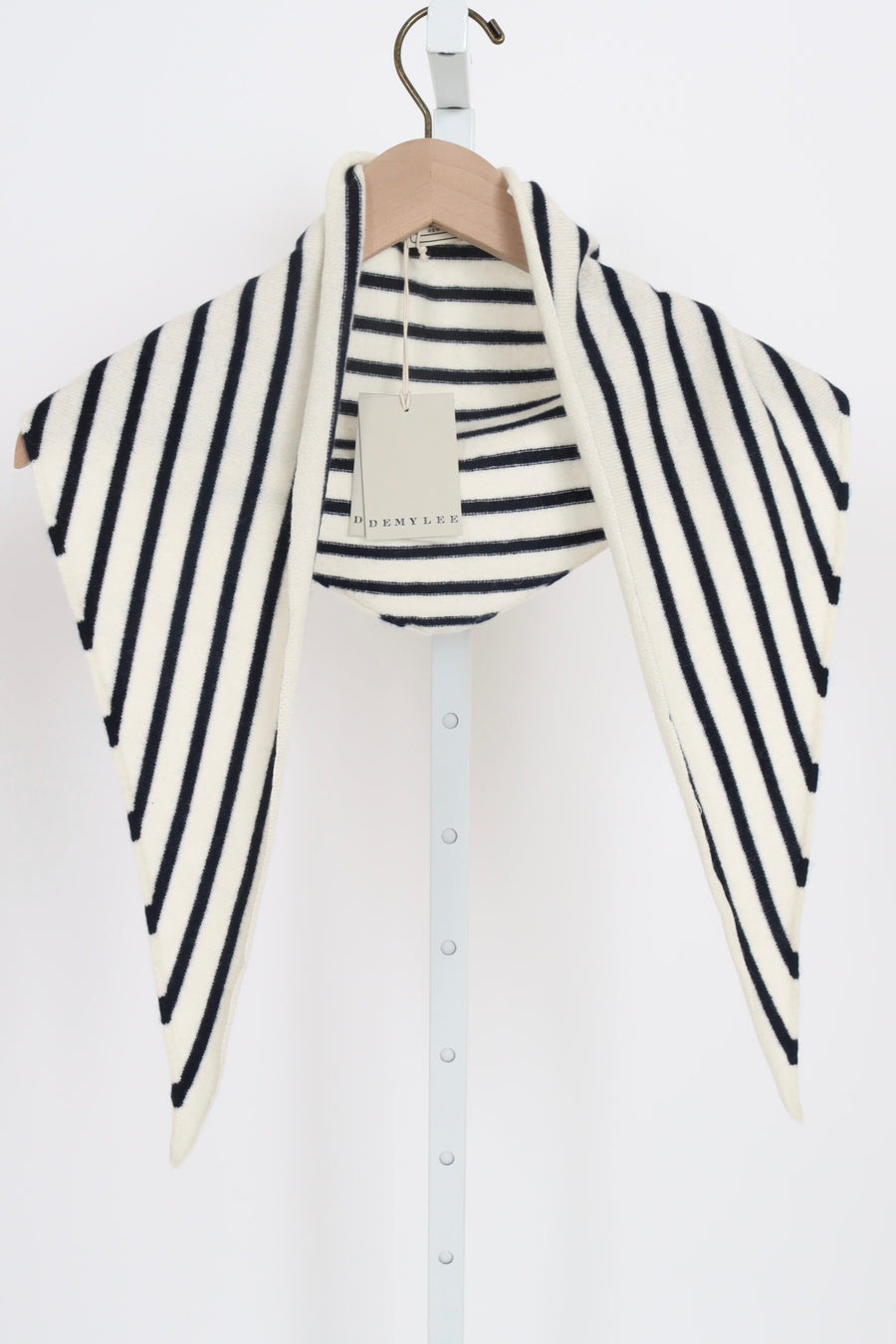 Nessa Stripe Bandana - Ivory/Navy