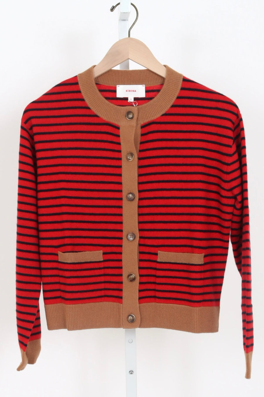 Lillian Cardigan - Red Stripe
