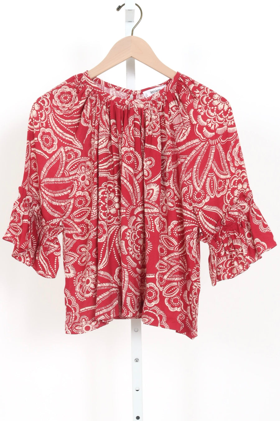 Monika Flowy Top - Maraki Ruby