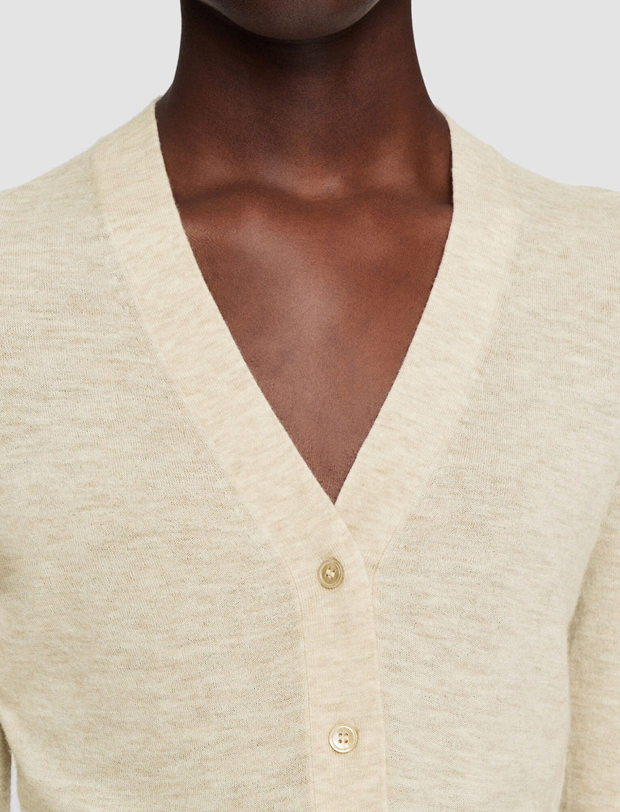 Cashair Cardigan - Oat Melange