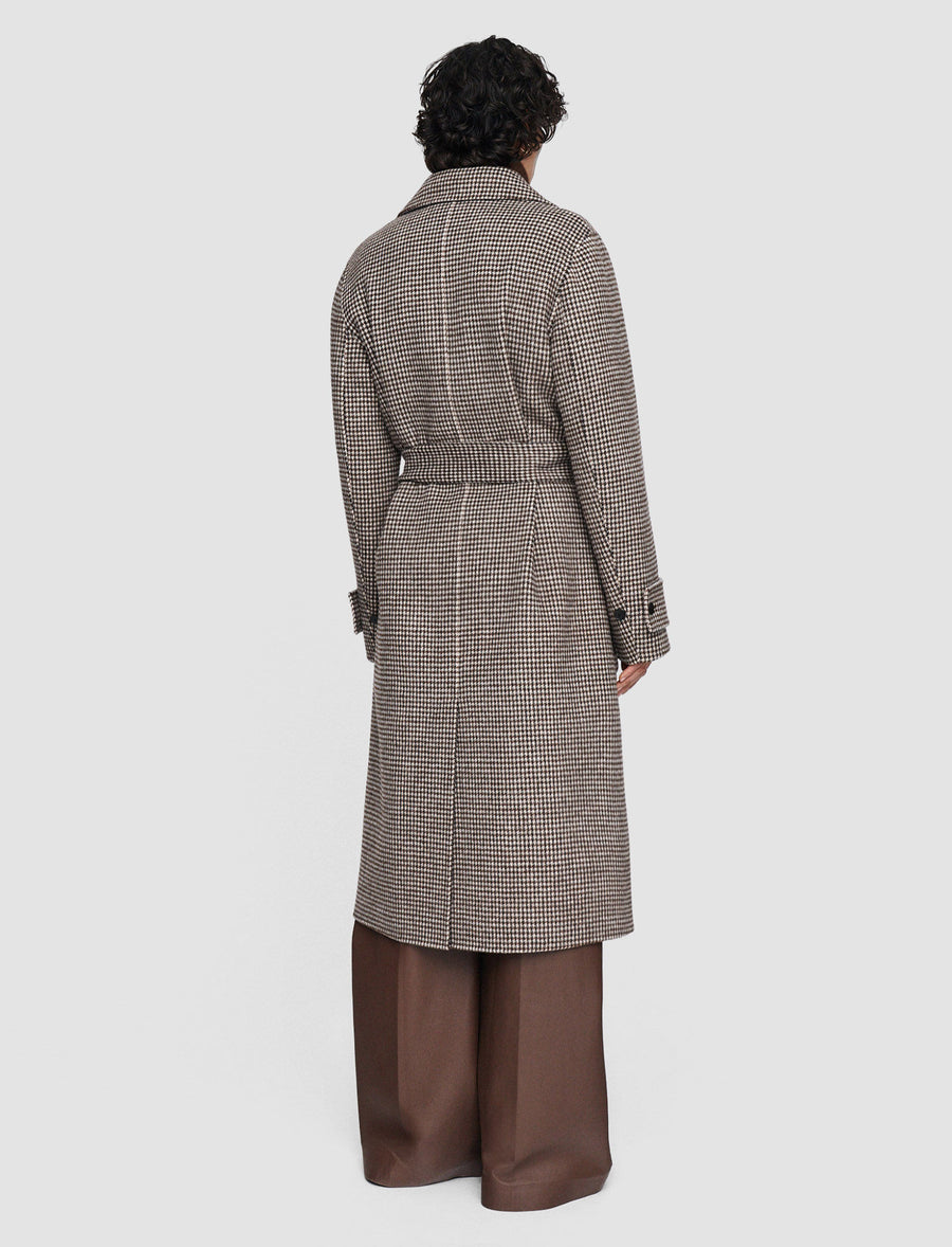 Double Face Dogtooth Arline Coat - Arabica Combo