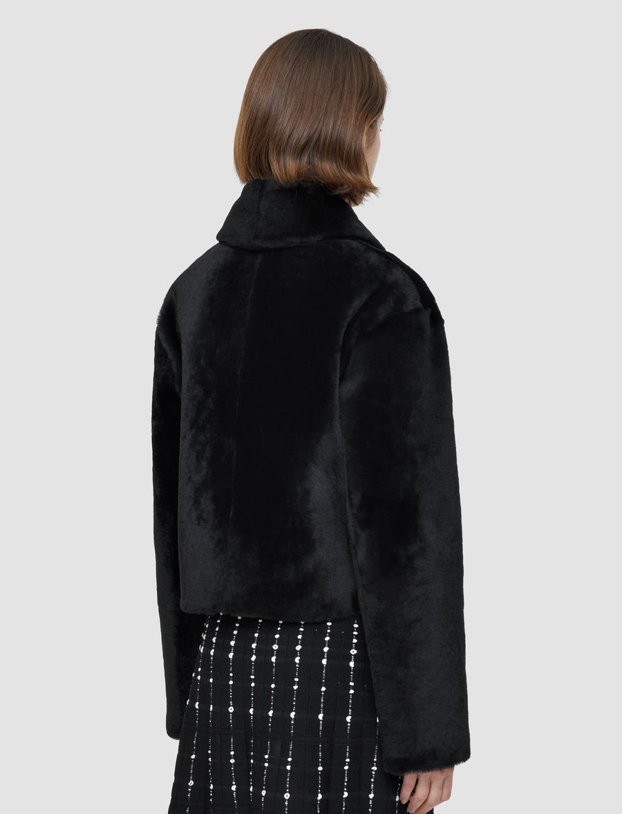 Alloway Reversible Soft Shearling Jacket - Black