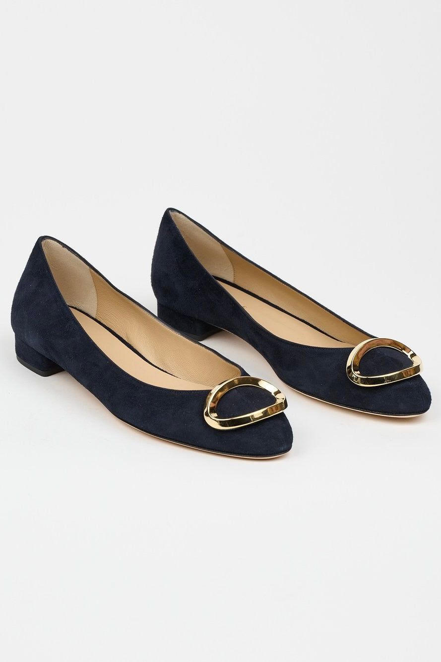 The Lady - Navy Suede