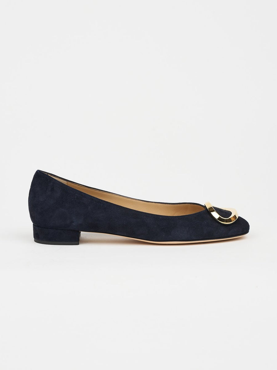 The Lady - Navy Suede