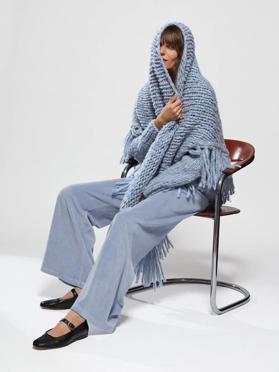 The Zoofka Shawl - Cashmere - Chambray