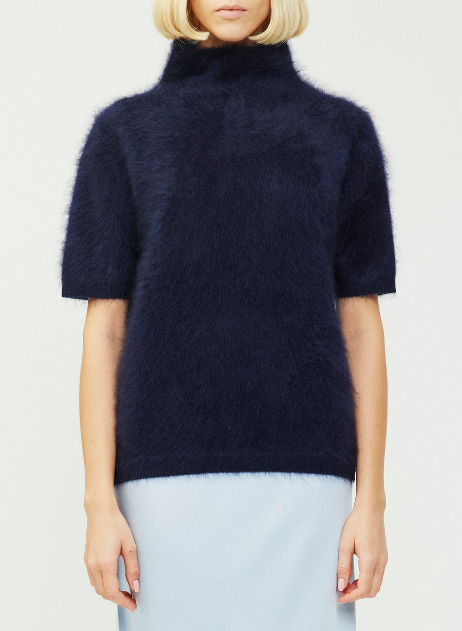 Madelene T-Shirt - Navy Brushed