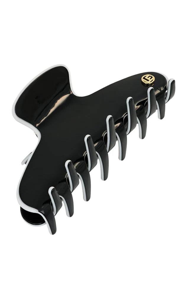 Amelie Claw Clip - Black | White