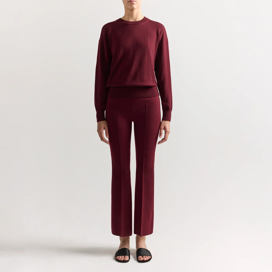 Merino Kick Pant - Wine (By Phone Order Only)