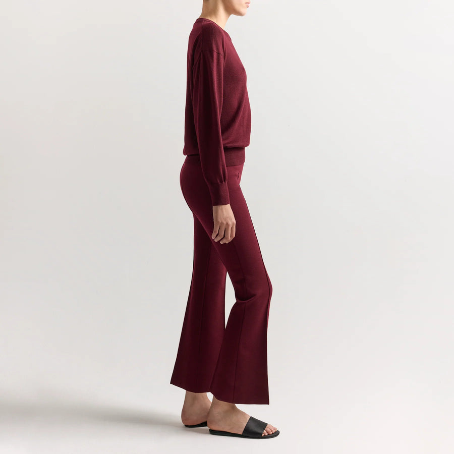 Merino Kick Pant - Wine (By Phone Order Only)
