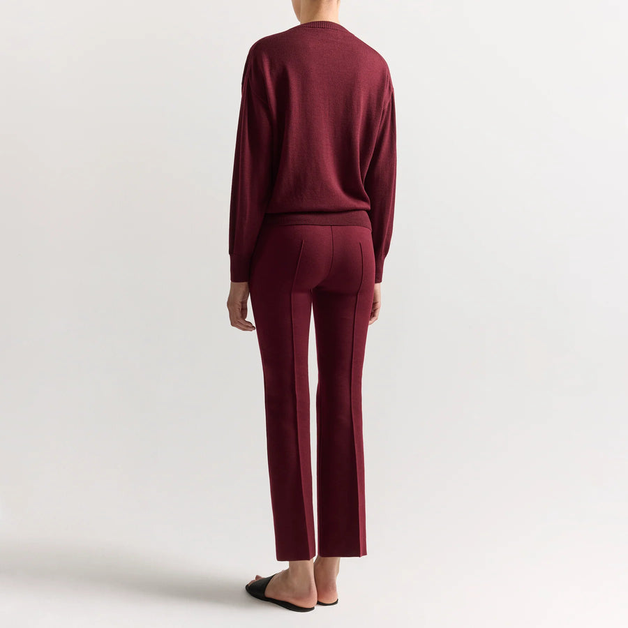 Merino Kick Pant - Wine (By Phone Order Only)