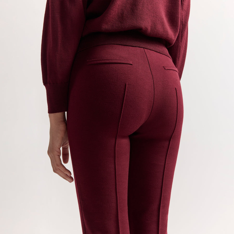 Merino Kick Pant - Wine (By Phone Order Only)