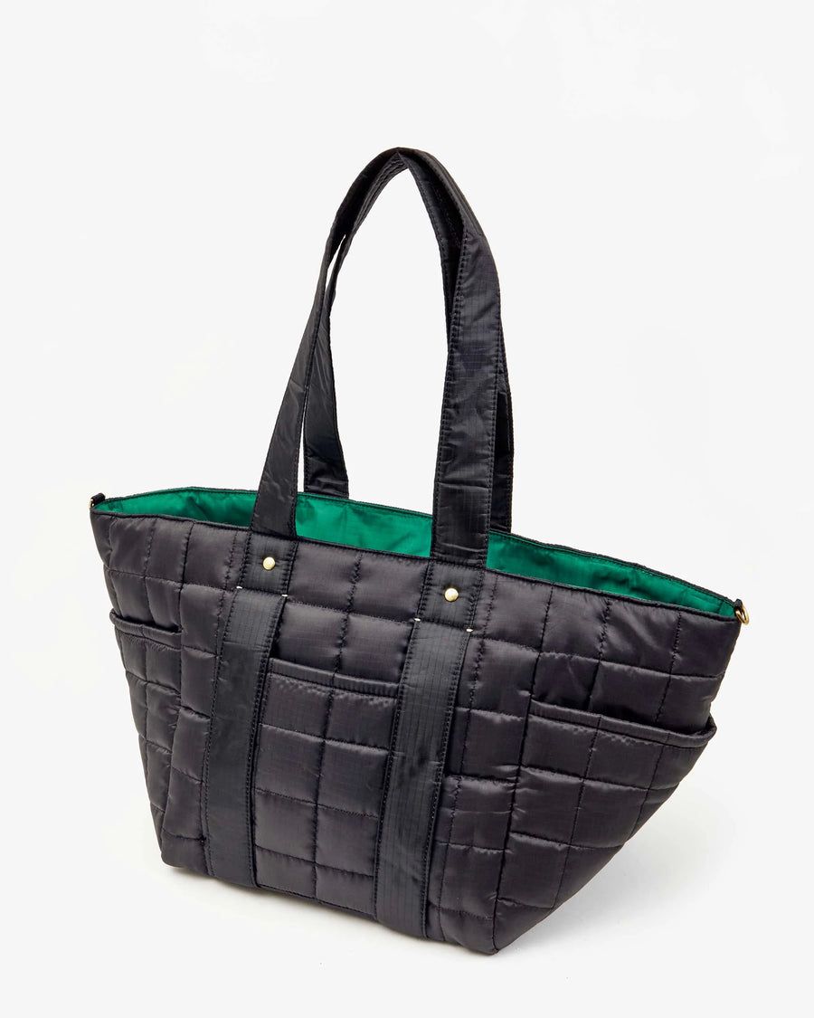 Le Box Tote Sportif - Black Quilted Ripstop