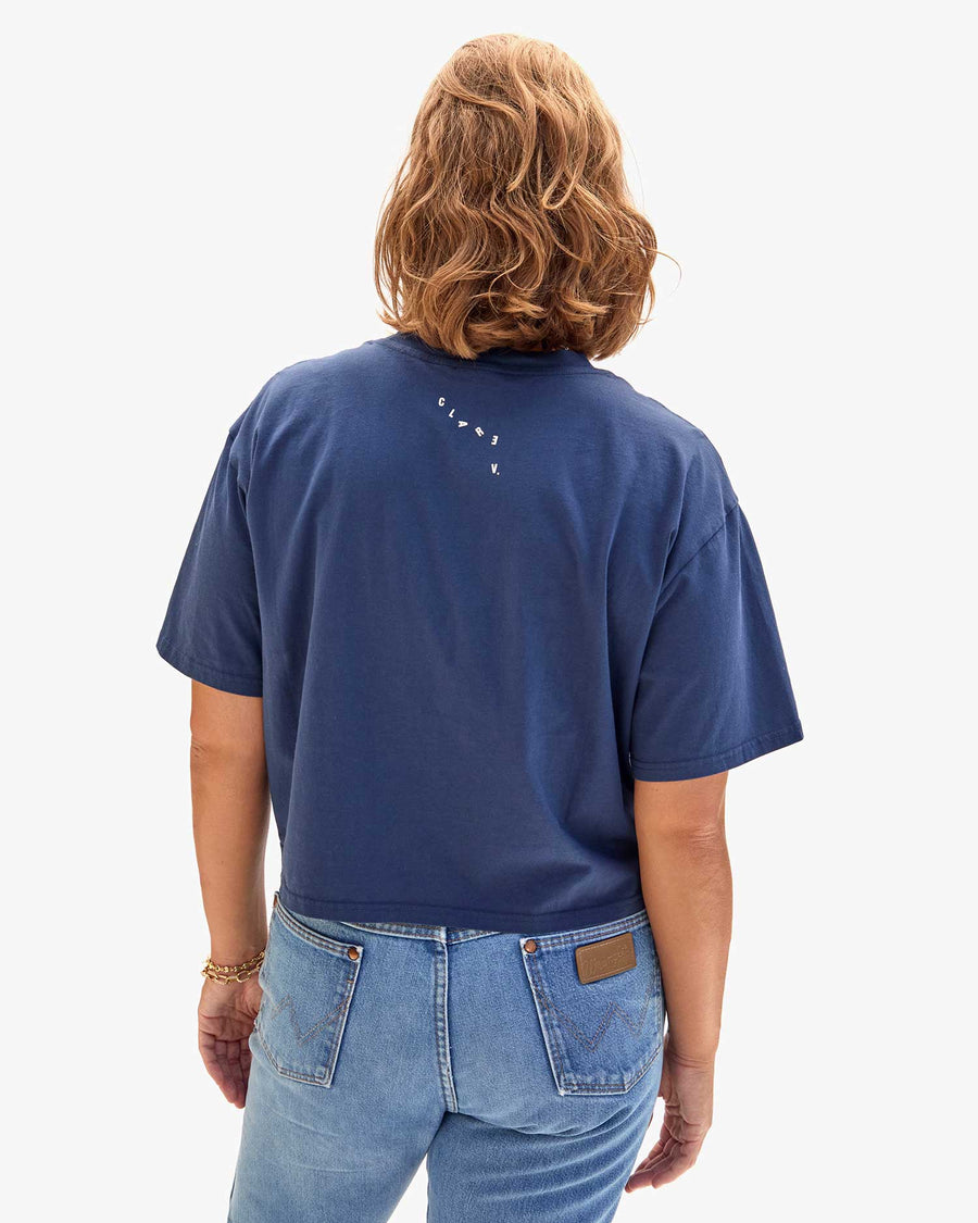 Le Carré Tee - Navy w/ Cream Block Ciao